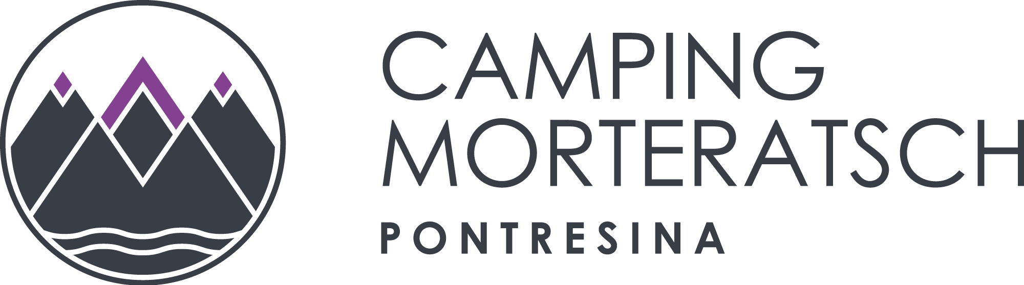 Logo des Camping Morteratsch, Pontresina, Schweiz