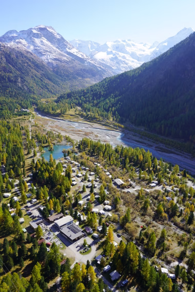 Unser Camping, mitten in der alpinen Naturlandschaft